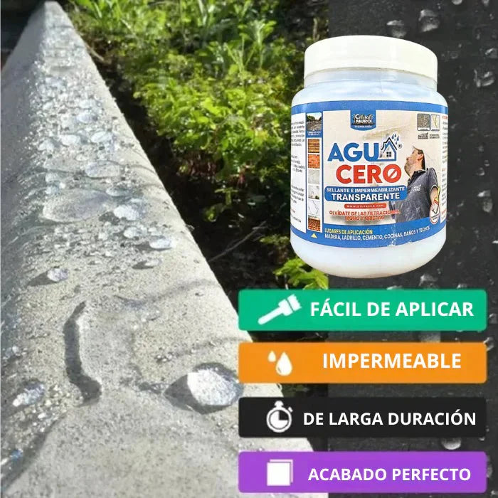 MEGA COMBO AGUACERO TRANSPARENTE – 500 ml + 250 ml GRATIS + Brocha Profesional GRATIS