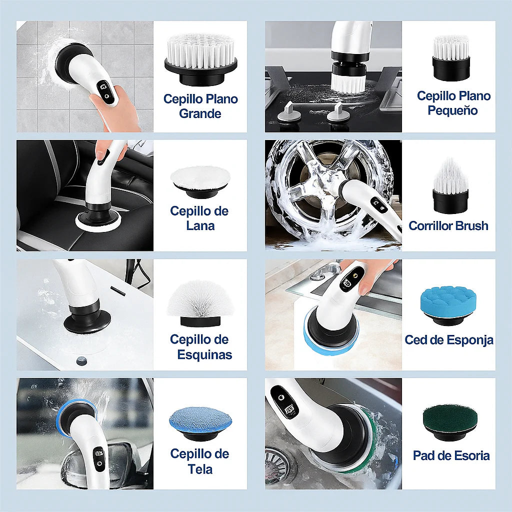Cepillo De Limpieza Giratorio 9 en 1